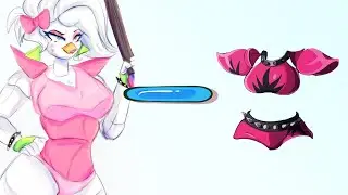GLAMROCK CHIKA - ALL CLOTHES = ??? (FNAF Animation)
