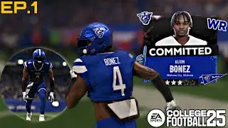 Road To Glory Ep.1🌟 | 5'8 AiJon Bonez #1 UNDERDOG Freshman WR in College Football 25 🌟