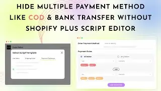 Hide multiple payment method like COD and Bank transfer without Shopify plus Script Editor