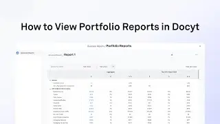 How to View Portfolio Reports in Docyt