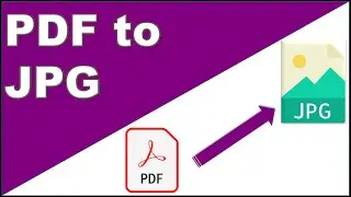 How to convert PDF to JPG image