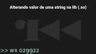 Alterando valor de uma string na lib (.so)