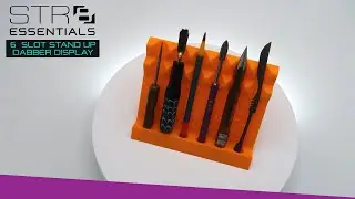 STR8 Essentials 6 Slot Stand Up Dabber Display | 360 View