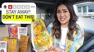 Trying the WORST REVIEWED Fast food menu items! * YOU SHOULD NEVER ORDER THIS*