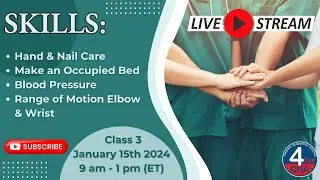 CNA Chronicles: Mastering Blood Pressure, Bed Making, and Limb Mobility in Patient Care Class 3