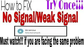 How To Fix 'Mobile Network Not Available ' | Aircel Network Problem | Aircel Network