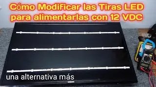 Modifying LED strips to power them with 12 VDC