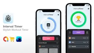 Interval Timer - HIIT Workout Timer - iOS Interval Timer Source Code | SwiftUI Full Xcode Project