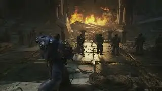 Space Marine 2 - Mission 5 Astra Militarum Outpost Walk | Cadian General Speech | Firing Squad etc