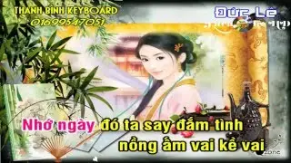 Mộng Đẹp Ngày Xưa - Nhạc Hoa [ karaoke Nhạc sống ] Cực Hay