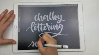 Best Free Procreate Brushes Demo (Part 2) - Ipad Lettering with Apple Pencil and Procreate