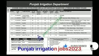Punjab irrigation Department jobs 2023| PPSC jobs 2023 #newjobs #jobsinpakistan #ppsc