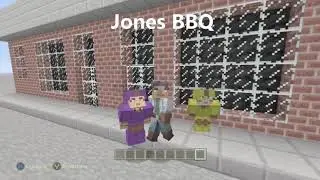 Jones BBQ and foot messgae in mincraft... (Epic)