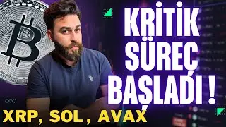 Kritik dönemdeyiz ! Bitcoin , XRP, SOL ve AVAX Elliott Waves Detaylı Teknik analiz.