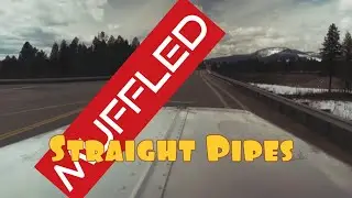 Straight Pipes Now Muffled! Is it too quiet? Cat 3406E