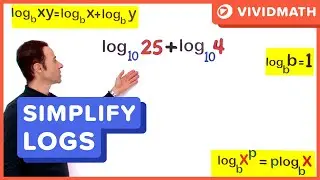 Simplify Log Expressions using Log Laws - VividMath.com
