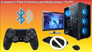 How To Easy Connect PS4 Dualshock 4 Controller Wirelessly To Your PC Or Laptop