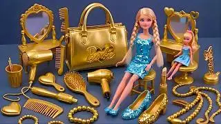 8 Minutes Satisfying with Unboxing Barbie Family Playset, Doll Dressup Set Toys ASMR | Review Toys