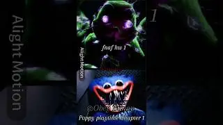 Glitchtrap vs Huggy wuggy #fnaf #fnafvs #poppyplaytimechapter1 #edit