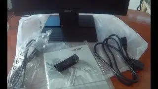 Acer V196HQL LED MONITOR Unboxing