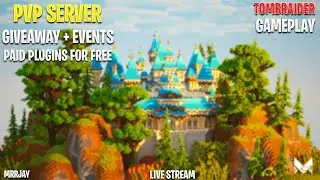 Lets do Minecraft PVP Server Giveaway + Events And Paid Plugins For Free on Live Stream 