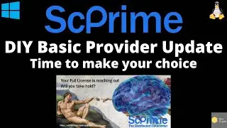 ScPrime Update - Important for DIY Basic Storage Providers