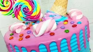 BOLO DIA DAS CRIANÇAS BEM COLORIDO | BOLO GULOSEIMAS COM DRIP CAKE