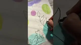 Easy boho art tutorial | abstract art #abstractart #paintingtutorial #bohoart #abstractlovers