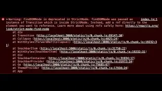 How do I fix warning findDOMNode is deprecated in StrictMode warning in react || Reactjs