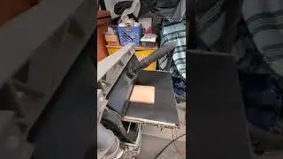 Performax 22-44 Pro drum sander in action
