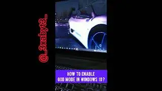How to Enable GOD Mode in windows 10 ???