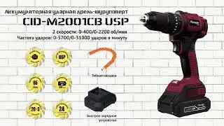 Аккумуляторная дрель-шуруповёрт Pioneer CID-M2001CB-USP
