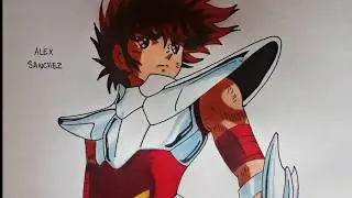 Como Dibujar a Seiya | How To Draw Seiya | Los Caballeros Del Zodiaco | ALEX STAR