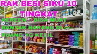RAK BESI SIKU COCOK UNTUK TOKO MINIMALIS/KECIL