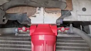 Renault Premium DXI, ставим фильтр механической очистки на антифриз.