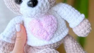 Crochet heart applique 🤩 Master class