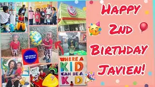 Happy 2nd Birthday Javien!🥳 | Chuck E Cheese | Lunch 🍗 | Presents! 🎉🎈| Atlanta Metro