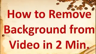 How to remove background from video using VSDC