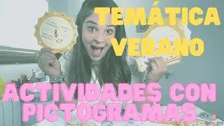 4️⃣ ACTIVIDADES con PICTOGRAMAS para niños 🌞¡Temática VERANO! ✅Descarga las plantillas #recursosTEA