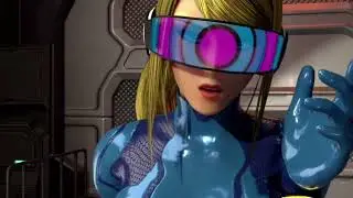 Samus Aran is hypnotized by a hypnotic visor🌀🥽.