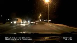 Олень на дороге.