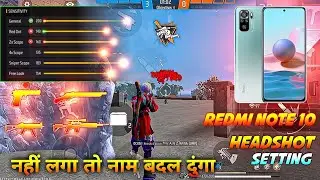 Redmi Note 10 Free Fire Headshot Setting || Auto Headshot Setting || [ Sens+hud+dpi ] ff