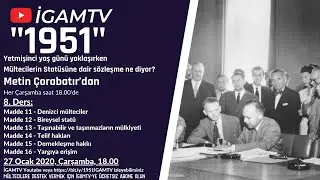 1951 - Ders #8: Mülteci Sözleşmesi Madde 11-12-13-14-15-16