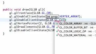 Android Developing Applications Tutorial 183 OpenGL Vertex Color Buffer