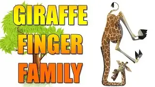 Giraffe Finger Family || Daddy Finger Family || Nursery Rhymes
