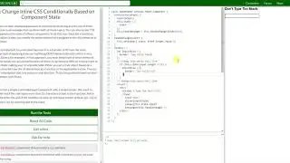 REACT: Change Inline CSS Conditionally Based on Component State (44)