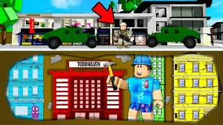 I Built SECRET CITY To Escape MILITARY INVASION!! (Brookhaven RP)