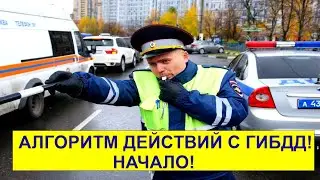 АЛГОРИТМ ДЕЙСТВИЙ С ГИБДД! НАЧАЛО!