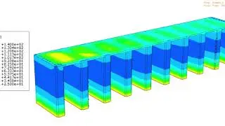 Simulation of FDM process of bridge like model