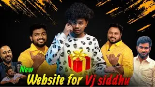 😍Vj siddhu 🤙 New Website /  create a website for @VjSiddhuVlog  / shopify website in Tamil